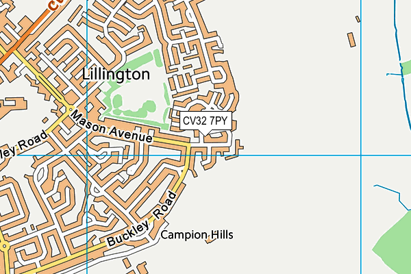 CV32 7PY map - OS VectorMap District (Ordnance Survey) CV32 7PY map - OS VectorMap District (Ordnance Survey)