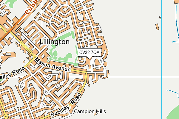 CV32 7QA map - OS VectorMap District (Ordnance Survey) CV32 7QA map - OS VectorMap District (Ordnance Survey)