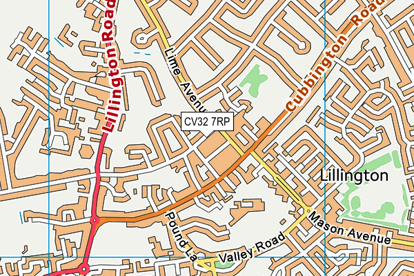 CV32 7RP map - OS VectorMap District (Ordnance Survey) CV32 7RP map - OS VectorMap District (Ordnance Survey)