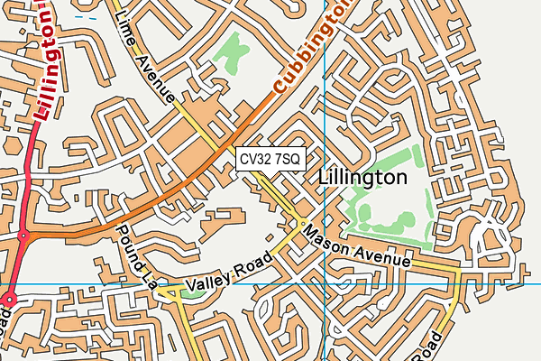 CV32 7SQ map - OS VectorMap District (Ordnance Survey) CV32 7SQ map - OS VectorMap District (Ordnance Survey)