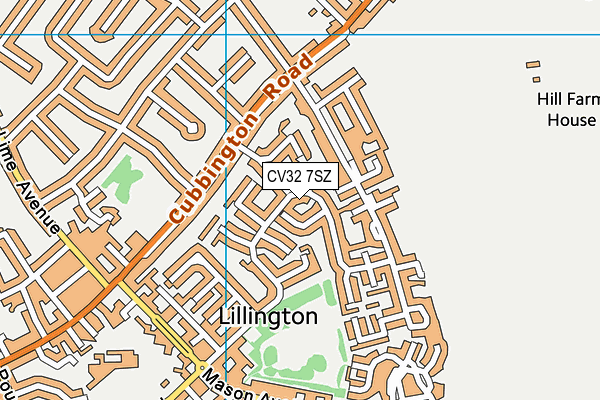 CV32 7SZ map - OS VectorMap District (Ordnance Survey) CV32 7SZ map - OS VectorMap District (Ordnance Survey)