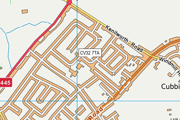 CV32 7TA map - OS VectorMap District (Ordnance Survey) CV32 7TA map - OS VectorMap District (Ordnance Survey)