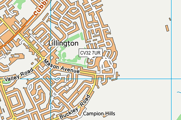 CV32 7UR map - OS VectorMap District (Ordnance Survey) CV32 7UR map - OS VectorMap District (Ordnance Survey)