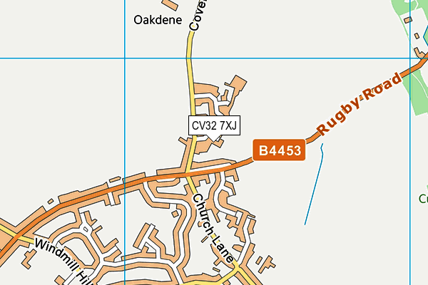 CV32 7XJ map - OS VectorMap District (Ordnance Survey) CV32 7XJ map - OS VectorMap District (Ordnance Survey)