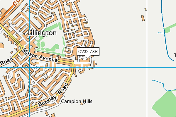 CV32 7XR map - OS VectorMap District (Ordnance Survey) CV32 7XR map - OS VectorMap District (Ordnance Survey)