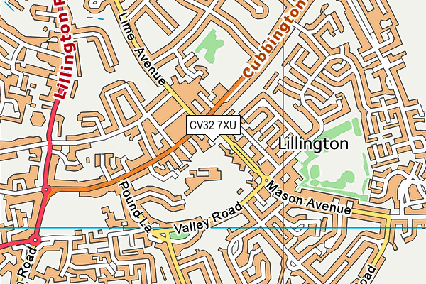 CV32 7XU map - OS VectorMap District (Ordnance Survey) CV32 7XU map - OS VectorMap District (Ordnance Survey)