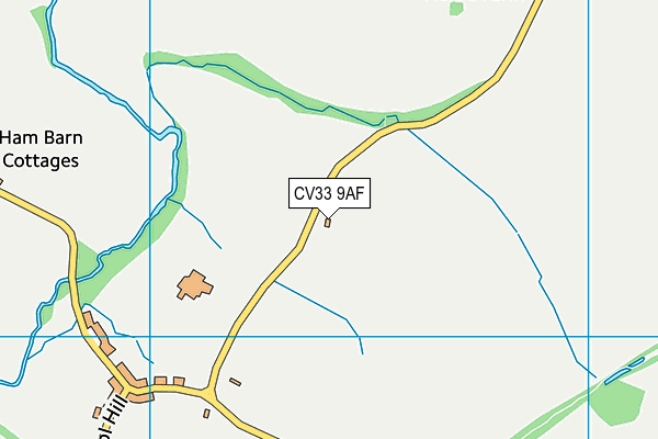 CV33 9AF map - OS VectorMap District (Ordnance Survey) CV33 9AF map - OS VectorMap District (Ordnance Survey)