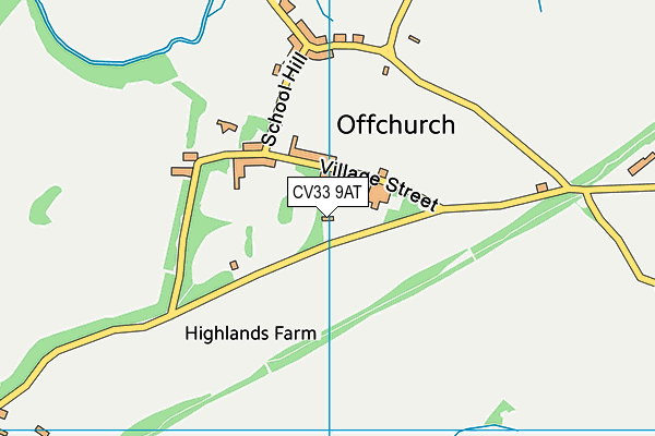 CV33 9AT map - OS VectorMap District (Ordnance Survey) CV33 9AT map - OS VectorMap District (Ordnance Survey)