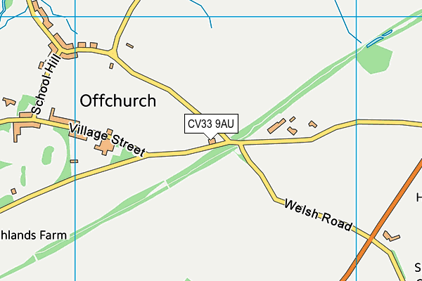 CV33 9AU map - OS VectorMap District (Ordnance Survey) CV33 9AU map - OS VectorMap District (Ordnance Survey)
