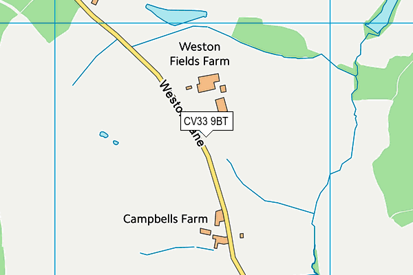 CV33 9BT map - OS VectorMap District (Ordnance Survey)