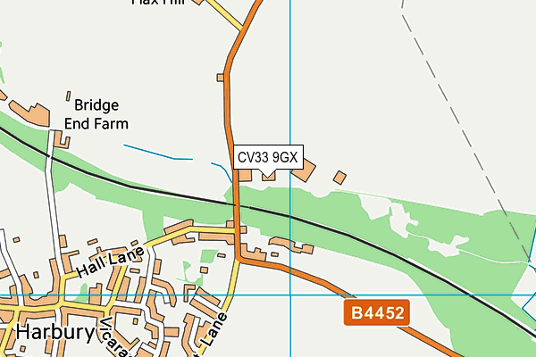CV33 9GX map - OS VectorMap District (Ordnance Survey) CV33 9GX map - OS VectorMap District (Ordnance Survey)