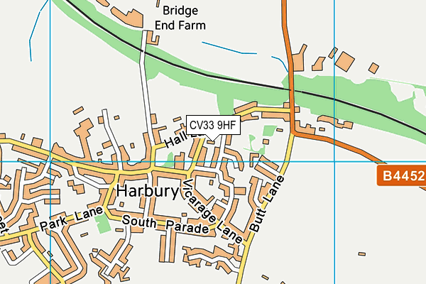 CV33 9HF map - OS VectorMap District (Ordnance Survey) CV33 9HF map - OS VectorMap District (Ordnance Survey)