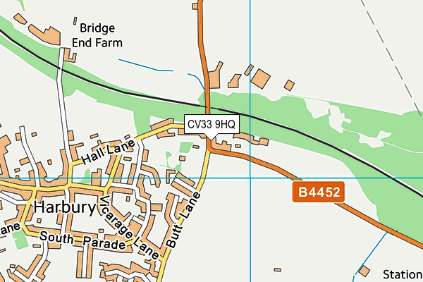 CV33 9HQ map - OS VectorMap District (Ordnance Survey) CV33 9HQ map - OS VectorMap District (Ordnance Survey)