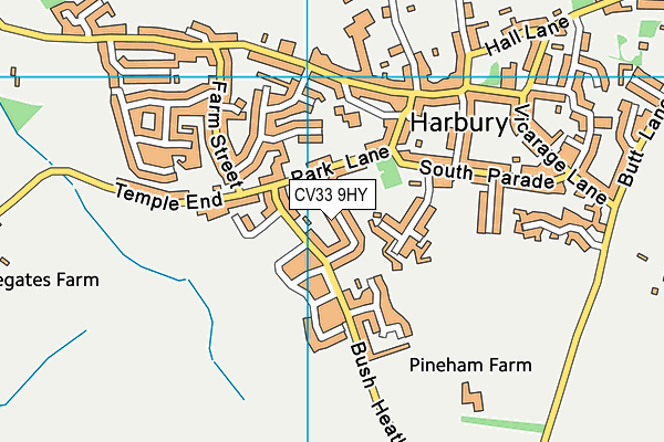 CV33 9HY map - OS VectorMap District (Ordnance Survey) CV33 9HY map - OS VectorMap District (Ordnance Survey)
