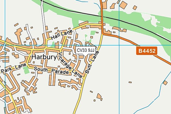 CV33 9JJ map - OS VectorMap District (Ordnance Survey)