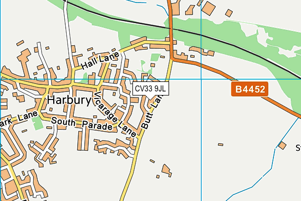 CV33 9JL map - OS VectorMap District (Ordnance Survey)