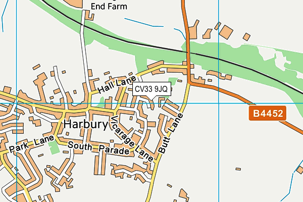CV33 9JQ map - OS VectorMap District (Ordnance Survey) CV33 9JQ map - OS VectorMap District (Ordnance Survey)