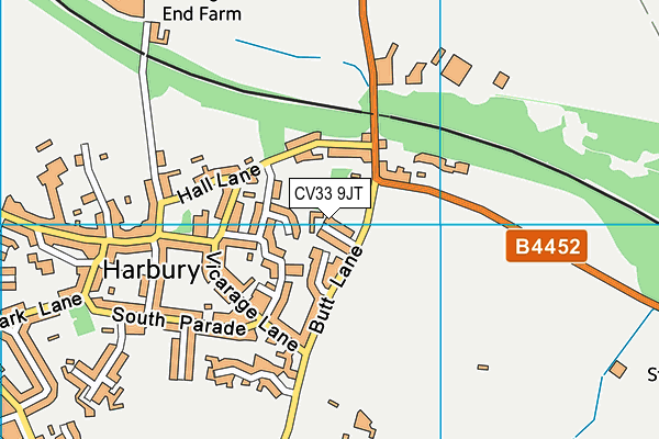 CV33 9JT map - OS VectorMap District (Ordnance Survey) CV33 9JT map - OS VectorMap District (Ordnance Survey)