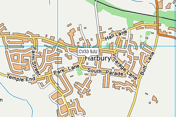 CV33 9JU map - OS VectorMap District (Ordnance Survey)
