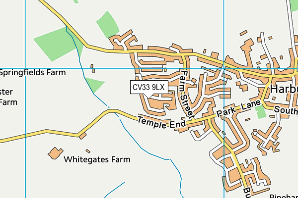 CV33 9LX map - OS VectorMap District (Ordnance Survey)