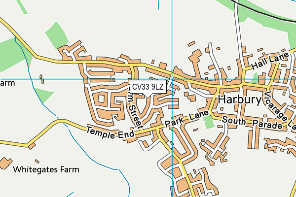 CV33 9LZ map - OS VectorMap District (Ordnance Survey)