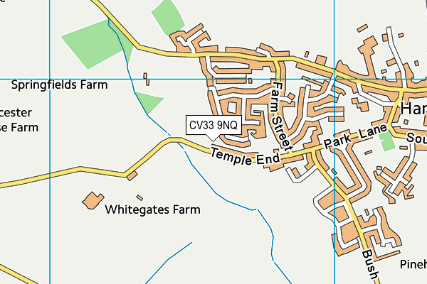 CV33 9NQ map - OS VectorMap District (Ordnance Survey)