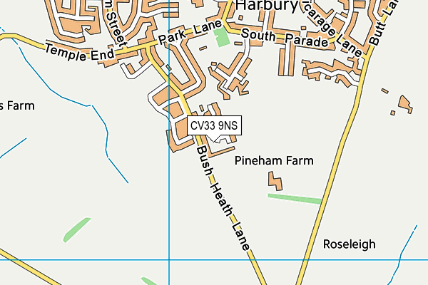CV33 9NS map - OS VectorMap District (Ordnance Survey)