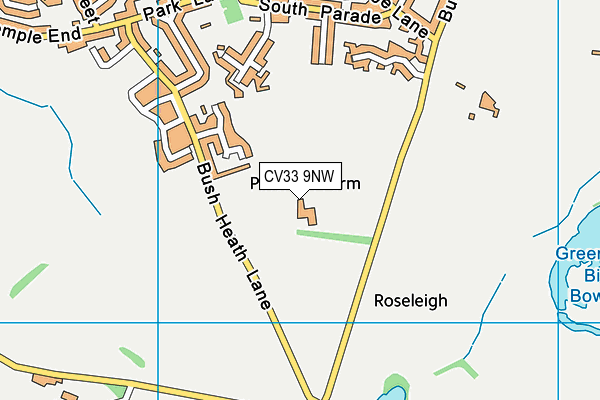 CV33 9NW map - OS VectorMap District (Ordnance Survey) CV33 9NW map - OS VectorMap District (Ordnance Survey)