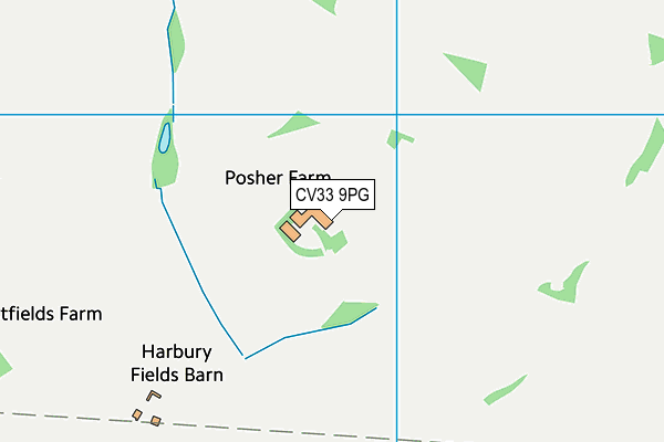 CV33 9PG map - OS VectorMap District (Ordnance Survey)
