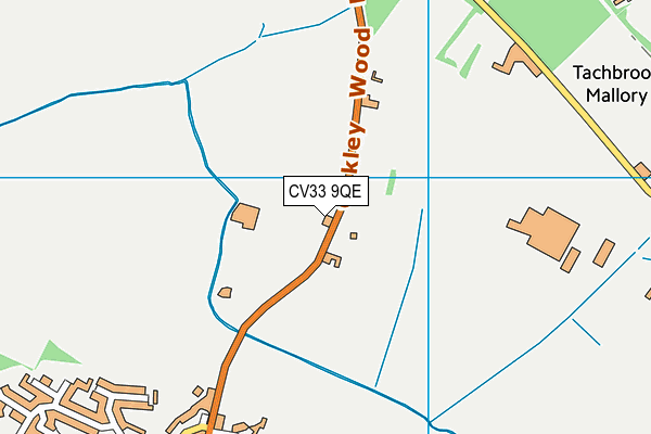 CV33 9QE map - OS VectorMap District (Ordnance Survey) CV33 9QE map - OS VectorMap District (Ordnance Survey)