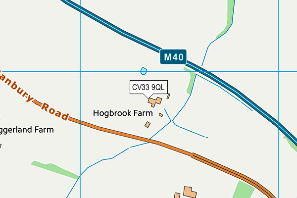 CV33 9QL map - OS VectorMap District (Ordnance Survey)