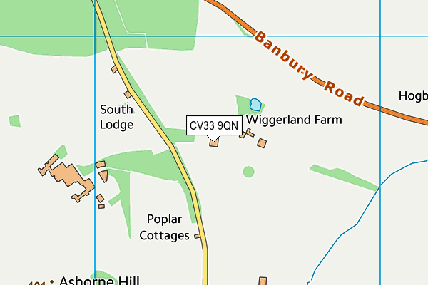CV33 9QN map - OS VectorMap District (Ordnance Survey)