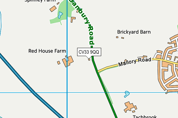 CV33 9QQ map - OS VectorMap District (Ordnance Survey) CV33 9QQ map - OS VectorMap District (Ordnance Survey)