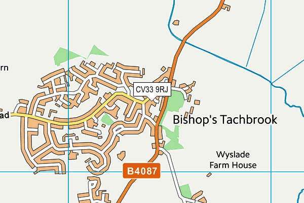CV33 9RJ map - OS VectorMap District (Ordnance Survey) CV33 9RJ map - OS VectorMap District (Ordnance Survey)