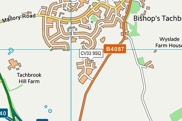 CV33 9SQ map - OS VectorMap District (Ordnance Survey) CV33 9SQ map - OS VectorMap District (Ordnance Survey)