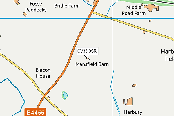 CV33 9SR map - OS VectorMap District (Ordnance Survey)