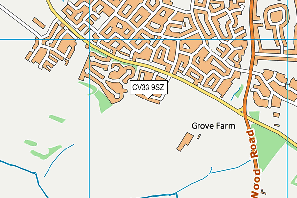 CV33 9SZ map - OS VectorMap District (Ordnance Survey)
