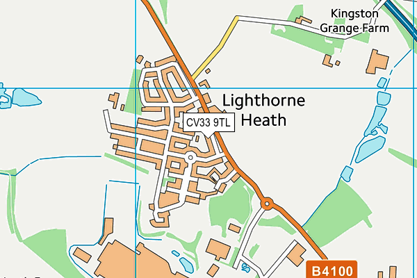 CV33 9TL map - OS VectorMap District (Ordnance Survey)