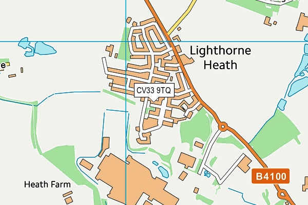 CV33 9TQ map - OS VectorMap District (Ordnance Survey)