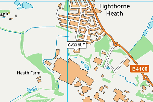 CV33 9UF map - OS VectorMap District (Ordnance Survey)