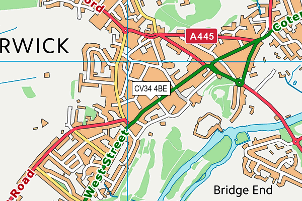 CV34 4BE map - OS VectorMap District (Ordnance Survey) CV34 4BE map - OS VectorMap District (Ordnance Survey)