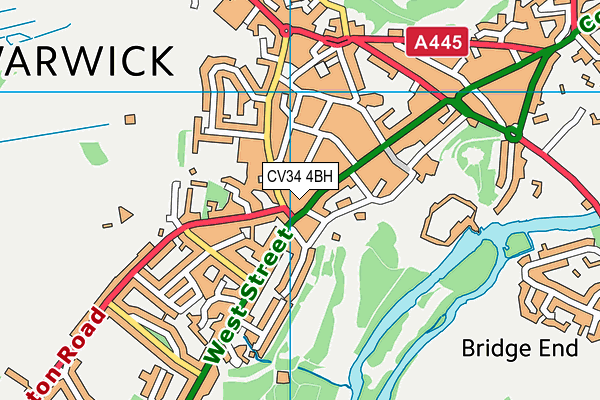 CV34 4BH map - OS VectorMap District (Ordnance Survey) CV34 4BH map - OS VectorMap District (Ordnance Survey)
