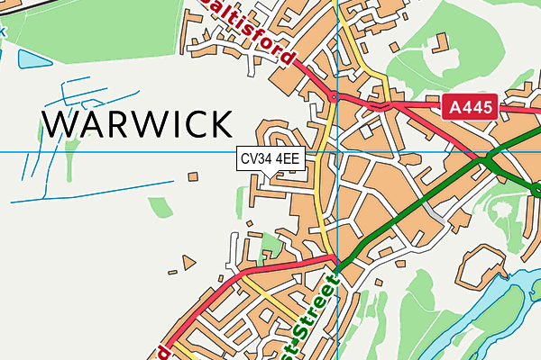 CV34 4EE map - OS VectorMap District (Ordnance Survey) CV34 4EE map - OS VectorMap District (Ordnance Survey)