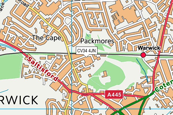 CV34 4JN map - OS VectorMap District (Ordnance Survey) CV34 4JN map - OS VectorMap District (Ordnance Survey)