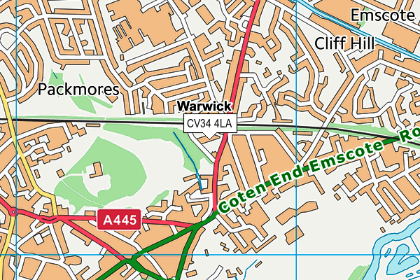 CV34 4LA map - OS VectorMap District (Ordnance Survey) CV34 4LA map - OS VectorMap District (Ordnance Survey)