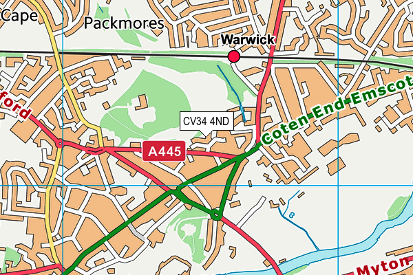 CV34 4ND map - OS VectorMap District (Ordnance Survey) CV34 4ND map - OS VectorMap District (Ordnance Survey)