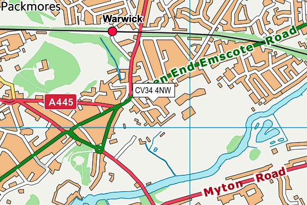 CV34 4NW map - OS VectorMap District (Ordnance Survey) CV34 4NW map - OS VectorMap District (Ordnance Survey)