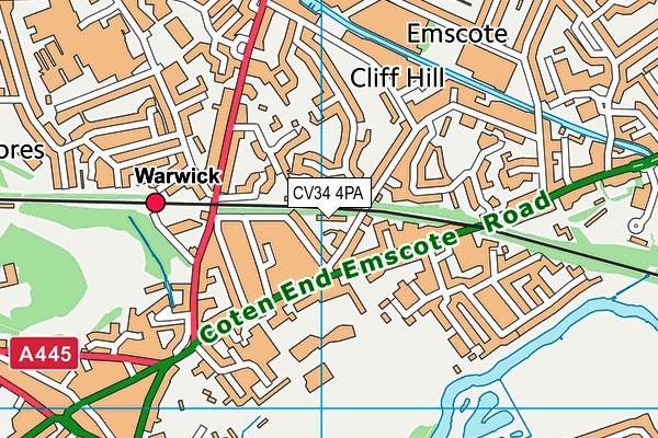 CV34 4PA map - OS VectorMap District (Ordnance Survey) CV34 4PA map - OS VectorMap District (Ordnance Survey)