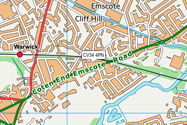 CV34 4PN map - OS VectorMap District (Ordnance Survey) CV34 4PN map - OS VectorMap District (Ordnance Survey)