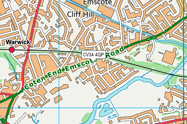 CV34 4QP map - OS VectorMap District (Ordnance Survey) CV34 4QP map - OS VectorMap District (Ordnance Survey)